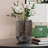 Modern Glass Vase Gray Unique U-Shaped Vase