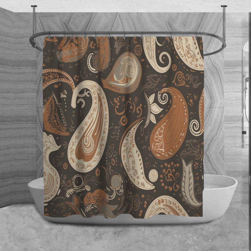 Claribelle Microfiber Shower Curtain, 84" H x 70" W
