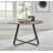 Vyshonne Industrial Wood Effect Round Dining Table Set with 6 Upholstered Velvet Dining Chairs-1381749260