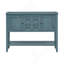 Retro Elegant Solid Acacia Wood Sideboard with Ample Storage and Easy Assembly, Perfect for Any Home Decor-1274549995