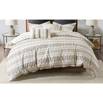 INK+IVY Rhea 100% Cotton Jacquard 3-Piece King/Cal King Comforter Mini Set