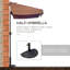 Parasol de plage 90,6 "avec manivelle Stanislao-1696516394