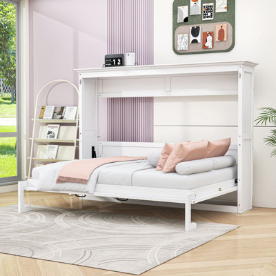 Lit escamotable peu encombrant avec armoire intégrée