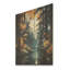 «Moonlight River Retreat Into The Forest V» - Forêt et rivière sur bois-2059293774