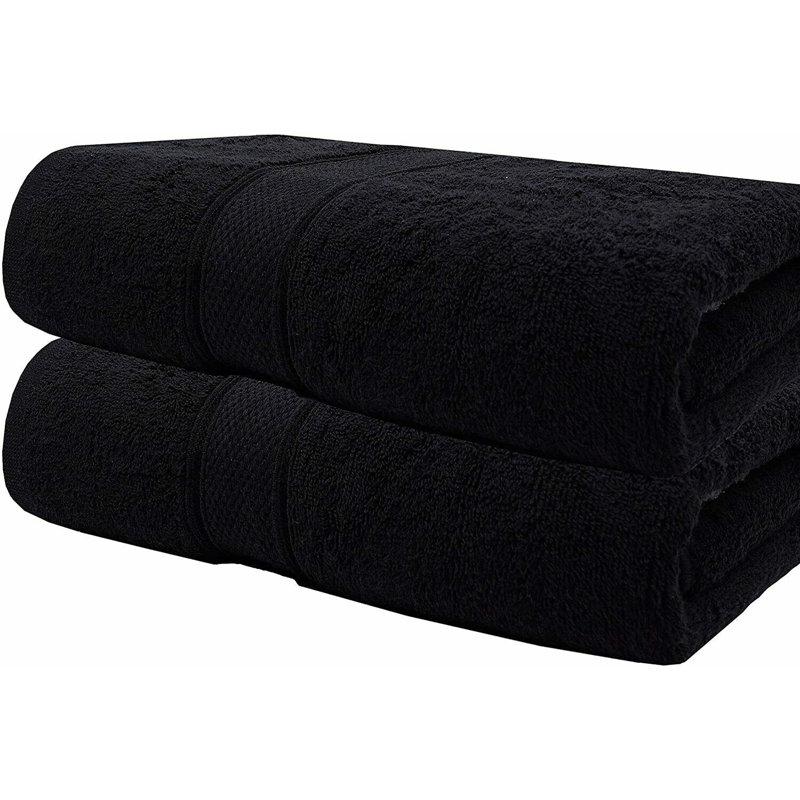 Daynna Jumbo Bath Sheet, Black