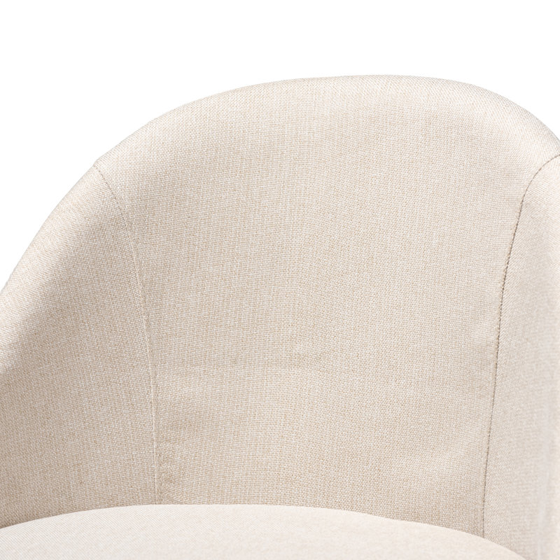 Tabouret de bar et de comptoir Hendrikus, Beige, Tabouret de bar (siège d'une hauteur de 29,5 po)