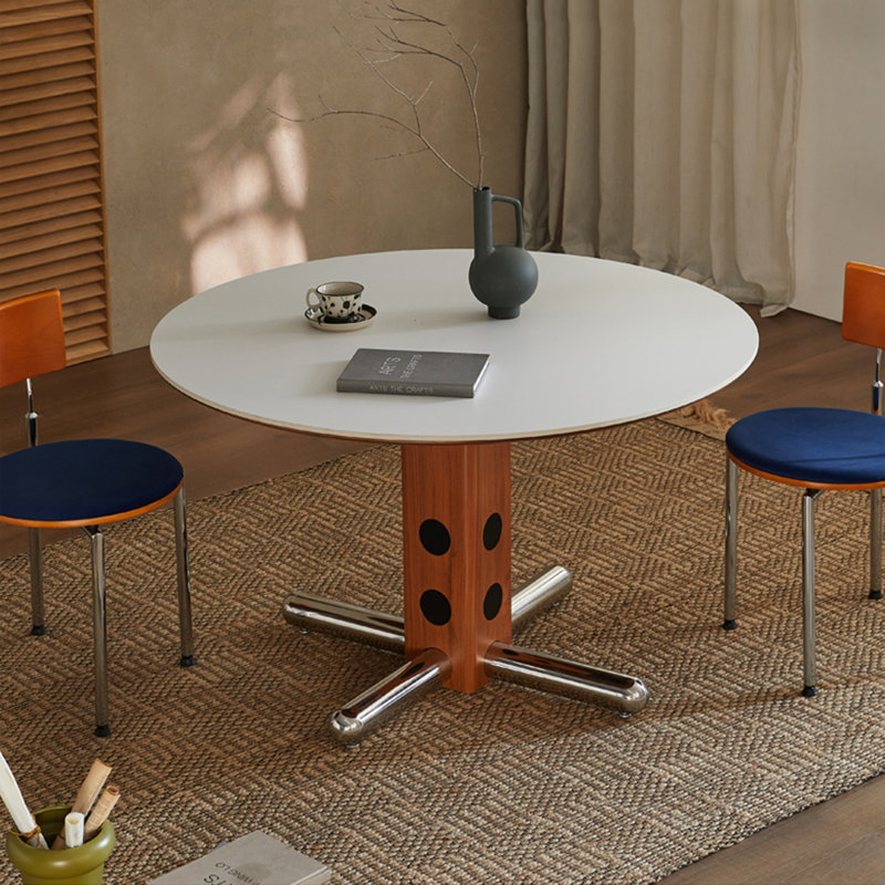 Table de salle à manger blanche,  H 29,53 po x L 35,43 po x l 35,43 po