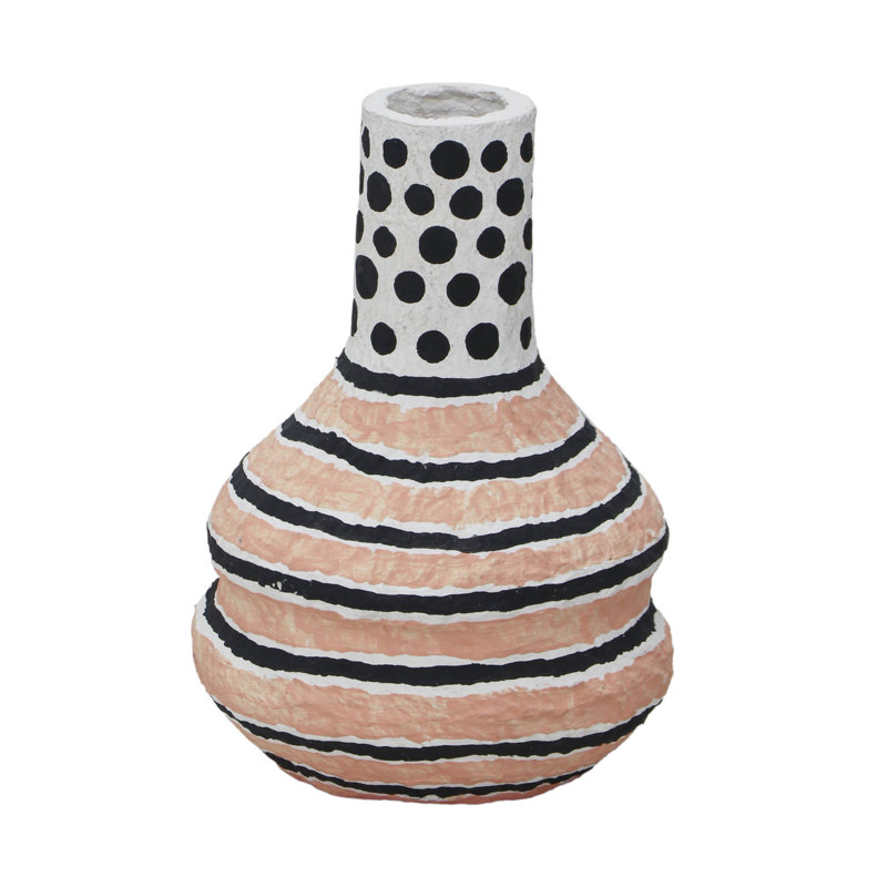 Vase en coton à imprimé moderniste
