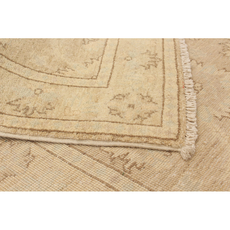 Tapis en laine de couloir 2 pi 7 po x 10 pi 2 po one-of-kind à la main noué la Kali