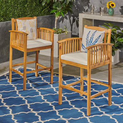 Tabouret en acacia