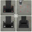 Matte Black Galvanized Iron Handrail -111.5cm Outdoor Stair Railing for Garden Steps,-130149468