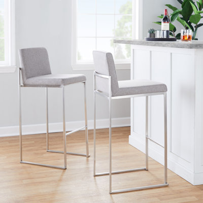 Brieon High Back Upholstered Bar & Counter Stool (Set of 2)
