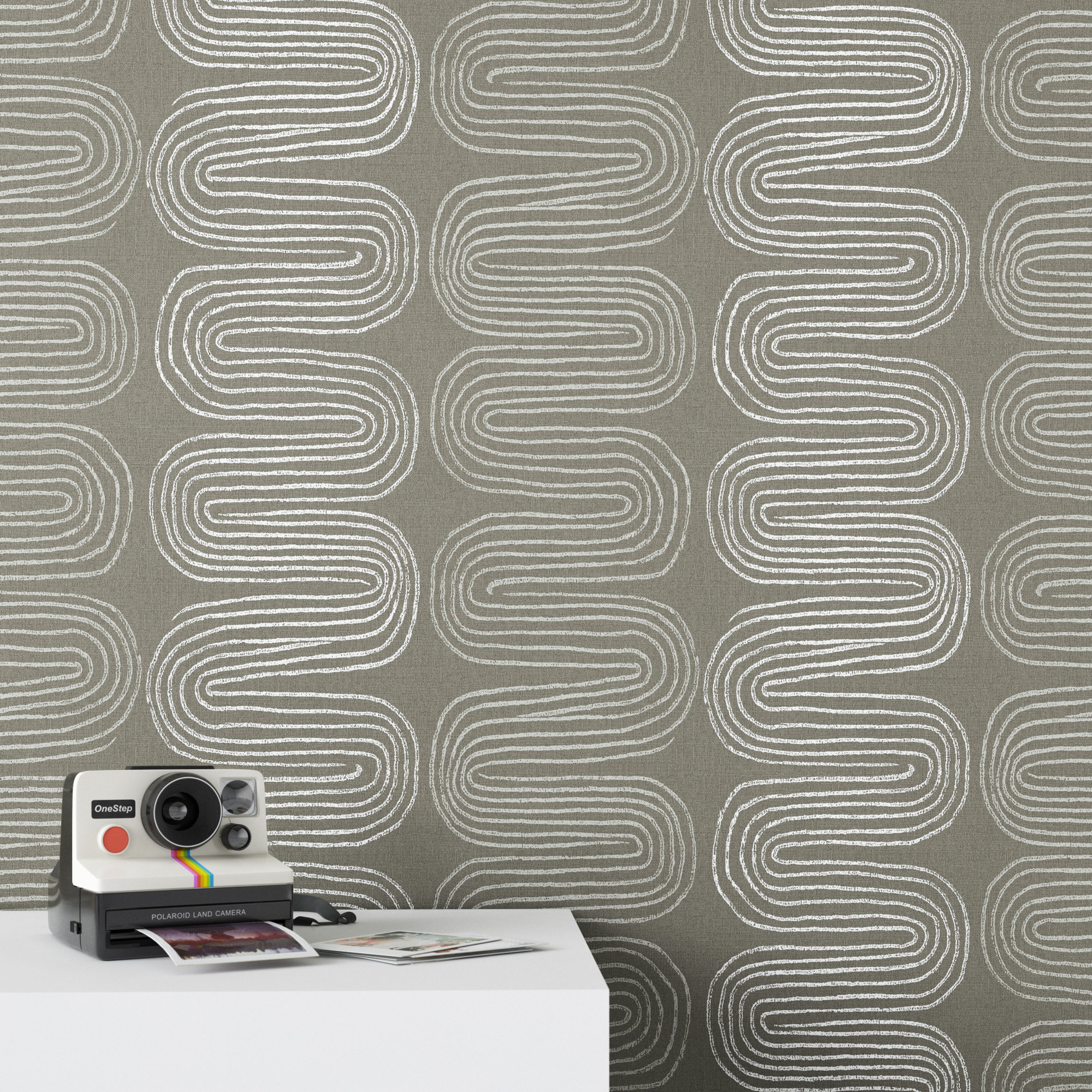 Freddy Godmond 33' L x 20.5'' W Wallpaper Roll, Brown
