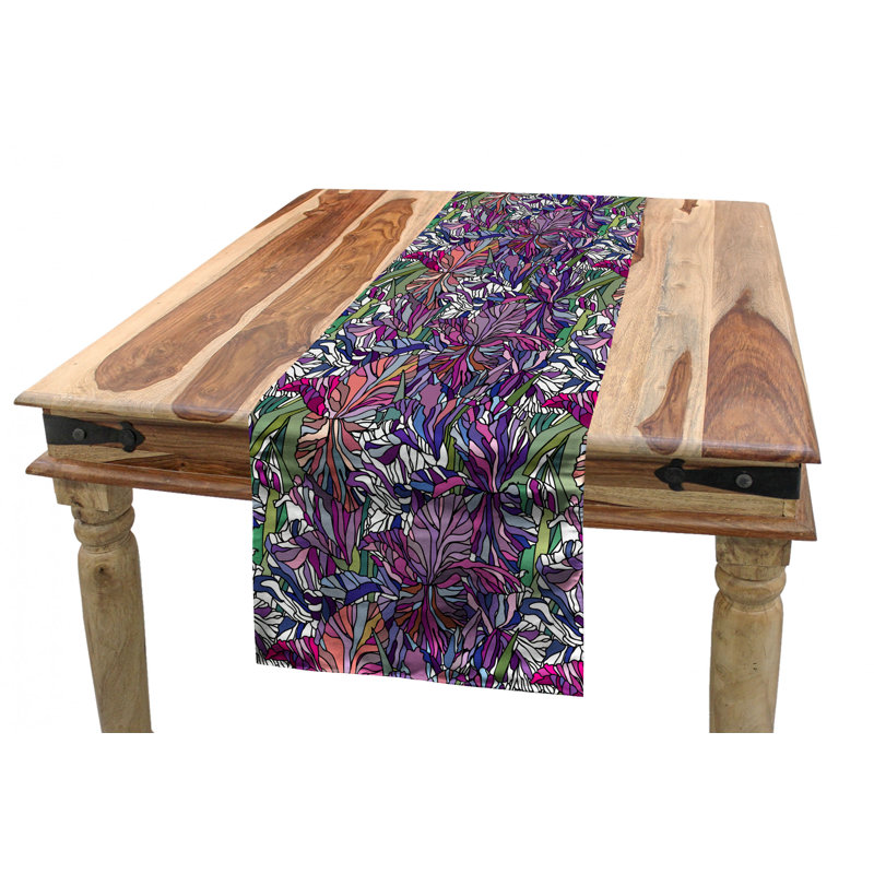 Shabby Table Runner, 120" x 16", Floral 1