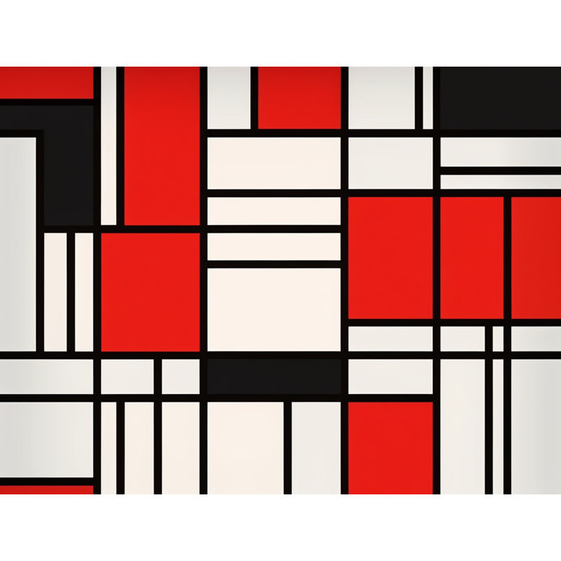 Machine Printed Throw Blanket, 60" L x 50" W, Plaid, Black/Red