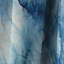 Rideau occultant en marbre bleu et blanc Shibori Marble Ink II - 1 panneaux-107546252