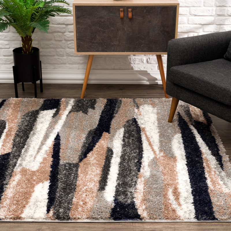Geometric Indoor Rug, Rectangle 5'3" x 7'7"