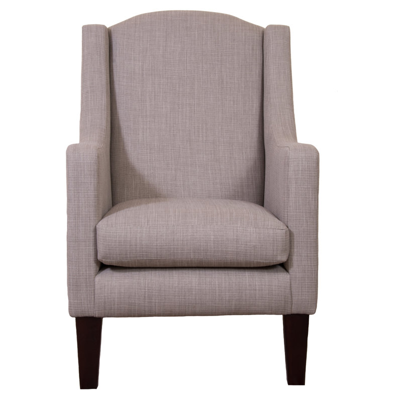 Faxon Upholstered Wingback Chair, Emporio Linen