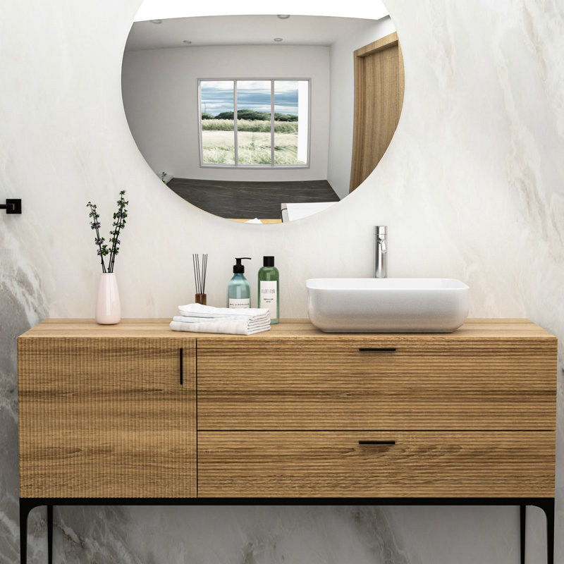 Lavabo de salle de bain rectangulaire moderne en céramique blanche de 20 po x 15 po - teinté, installation simple sur le comptoir, gracieux pour différents endroits