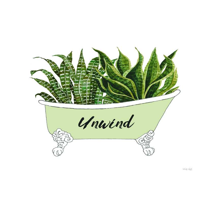 «Greenery Tub» par Cindy Jacobs - impression sur toile tendue, H 12 po x l 16 po