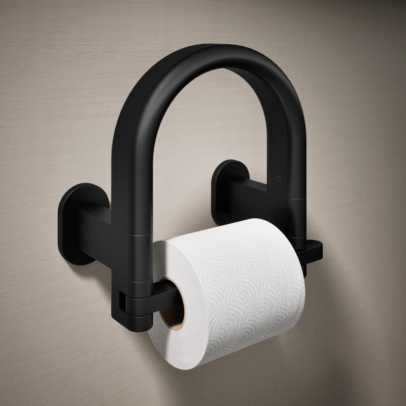 Belay Toilet Paper Holder, Matte Black