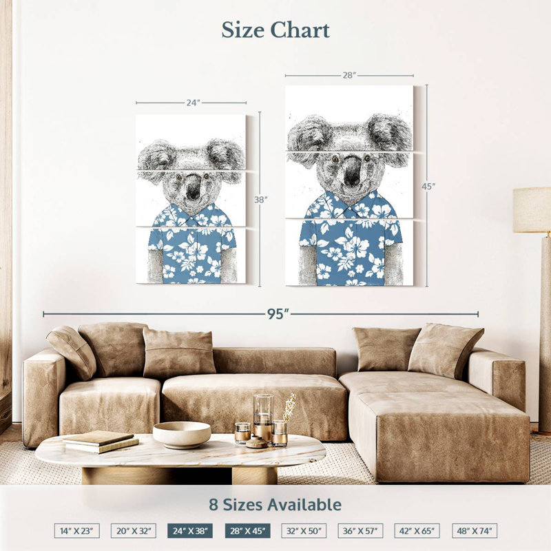Brampt Summer Koala, 38" H x 24" W