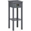 Table d'appoint à 2 niveaux avec tiroir, table de bout étroite avec tablette inférieure, pour le salon ou la chambre à coucher, gris-979501463
