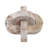 Refined Marble Knot Sculpture for Home Decor - Decorative Object Accent for Office Styling, Living Room or Shelf Decoration Display - Ivory & Tan-107086725