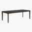 Table de salle à manger rectangulaire extensible Severine 90 po, de style moderne et contemporain, en placage de chêne, avec rallonge séparée de 18 po, 8 couverts