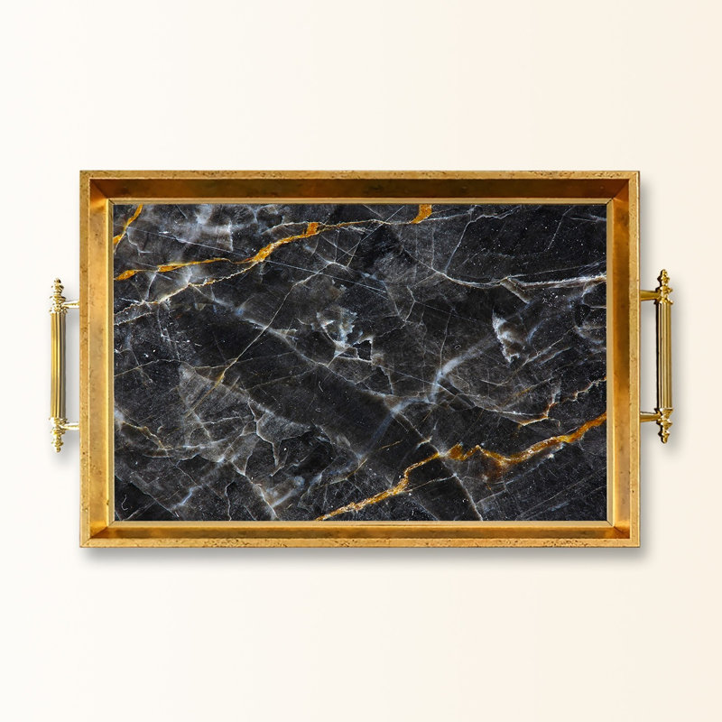 Élégant plateau en verre de 19,7 po x 11,4 po x 1,4 po | Fabrication 100% verre durable | Facile à nettoyer avec un chiffon humide | Idéal pour le service, la présentation décorative et l'organisation | Ajout élégant à la décoration intérieure