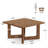 31.5" Square Solid Wood Coffee Table