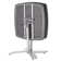 NPS Café Time Adjustable-Height Table, Charcoal Slate Top, Silver Frame