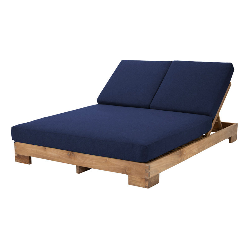 Pacific Double Chaise Lounger, Navy