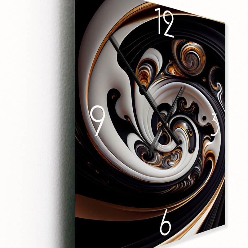 Ildefonsa - Horloge murale moderne abstraite, Moyen