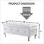 Élégant banc de rangement rembourré en similicuir avec boutons en cristal pour la chambre à coucher et le salon