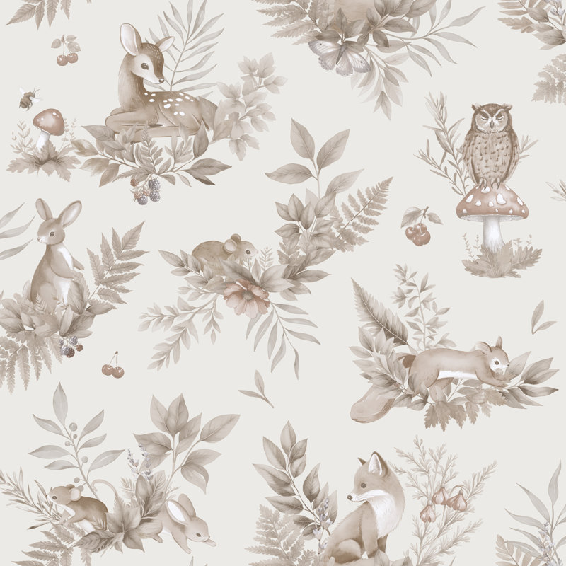 10.05m x 53cm Matte Wallpaper Roll, Cream Beige