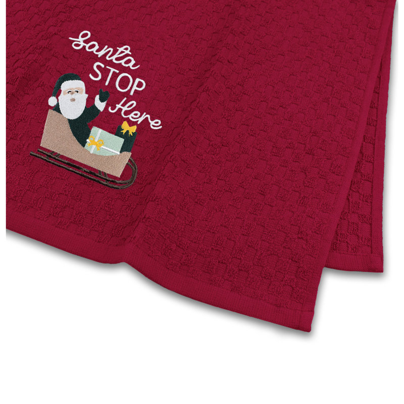 Cotton Tea Towel Kitchen Towel, Red