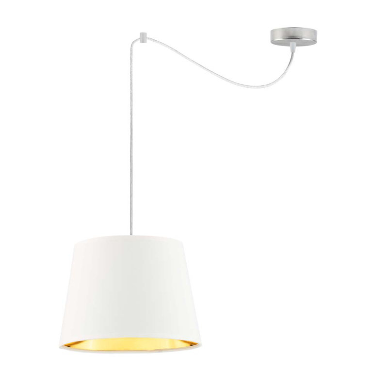 Gianlorenzo 1 - Light Pendant, 120cm H x 37cm W, White, Silver
