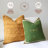 Hand-Embroidered Handwoven Cotton Decorative Pillow Cover with Button Closure