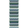 Tapis vert / gris en laine tissé à la main Diego Chevron