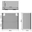 Black Hanging Glass Cabinet 60X31x60 Cm-1533874564
