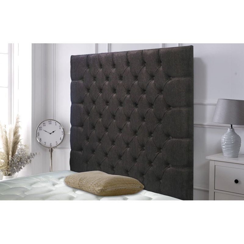 Shaw Upholstered Headboard, Brown, Small Double (4')