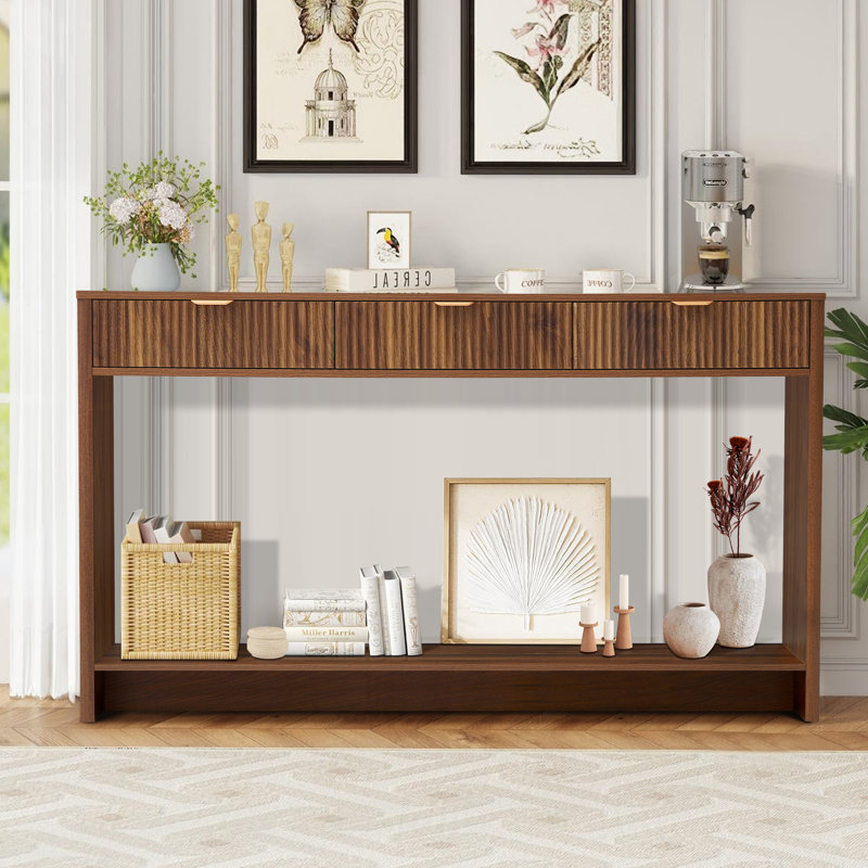 55.12'' Console Table, Walnut
