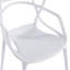 Chaise en plastique 4 pièces blanc-305319971