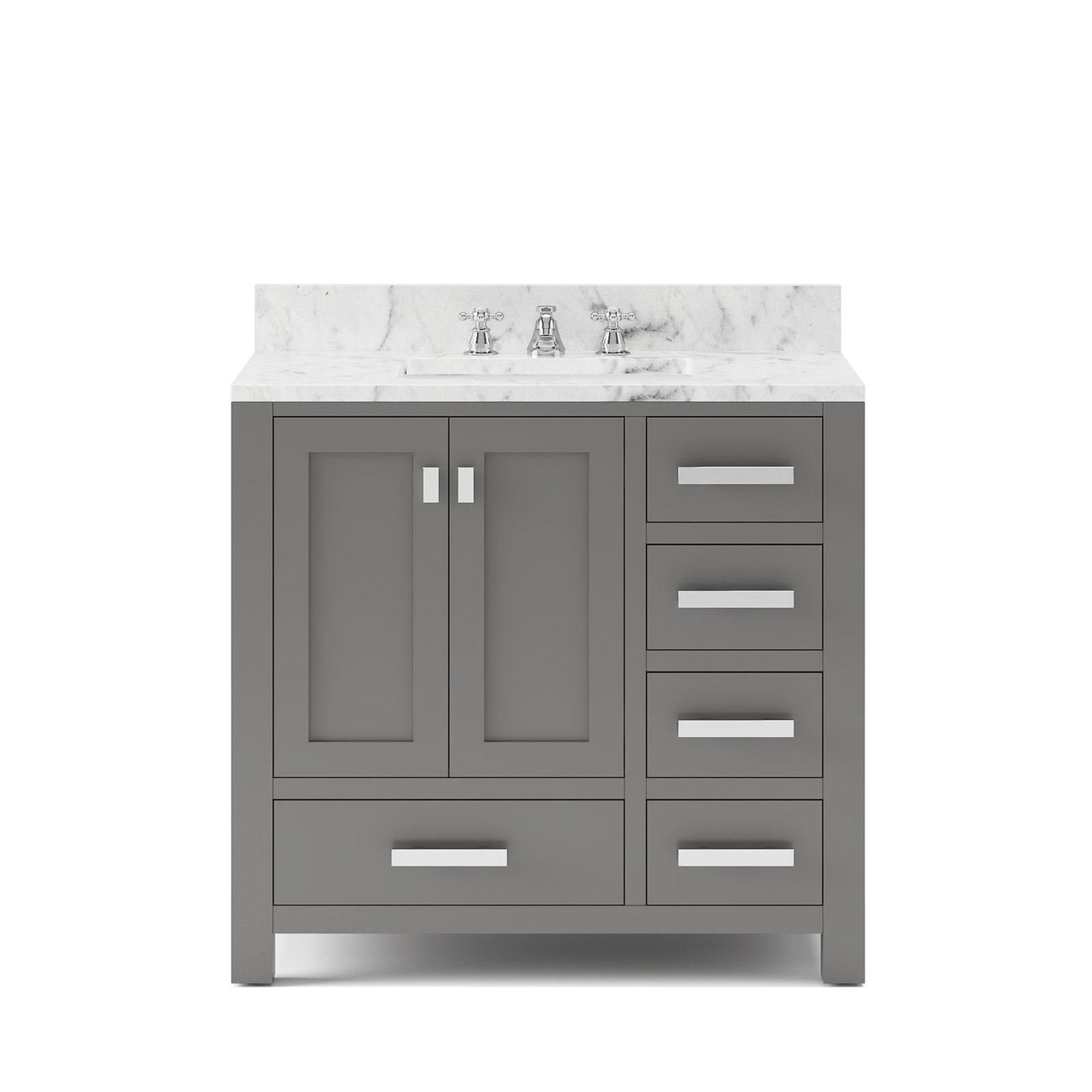 Steve 36'' Single Bathroom Vanity, Gray