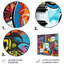 Graffity Guitars Street Art - Décoration murale en métal Graffiti-1830107604