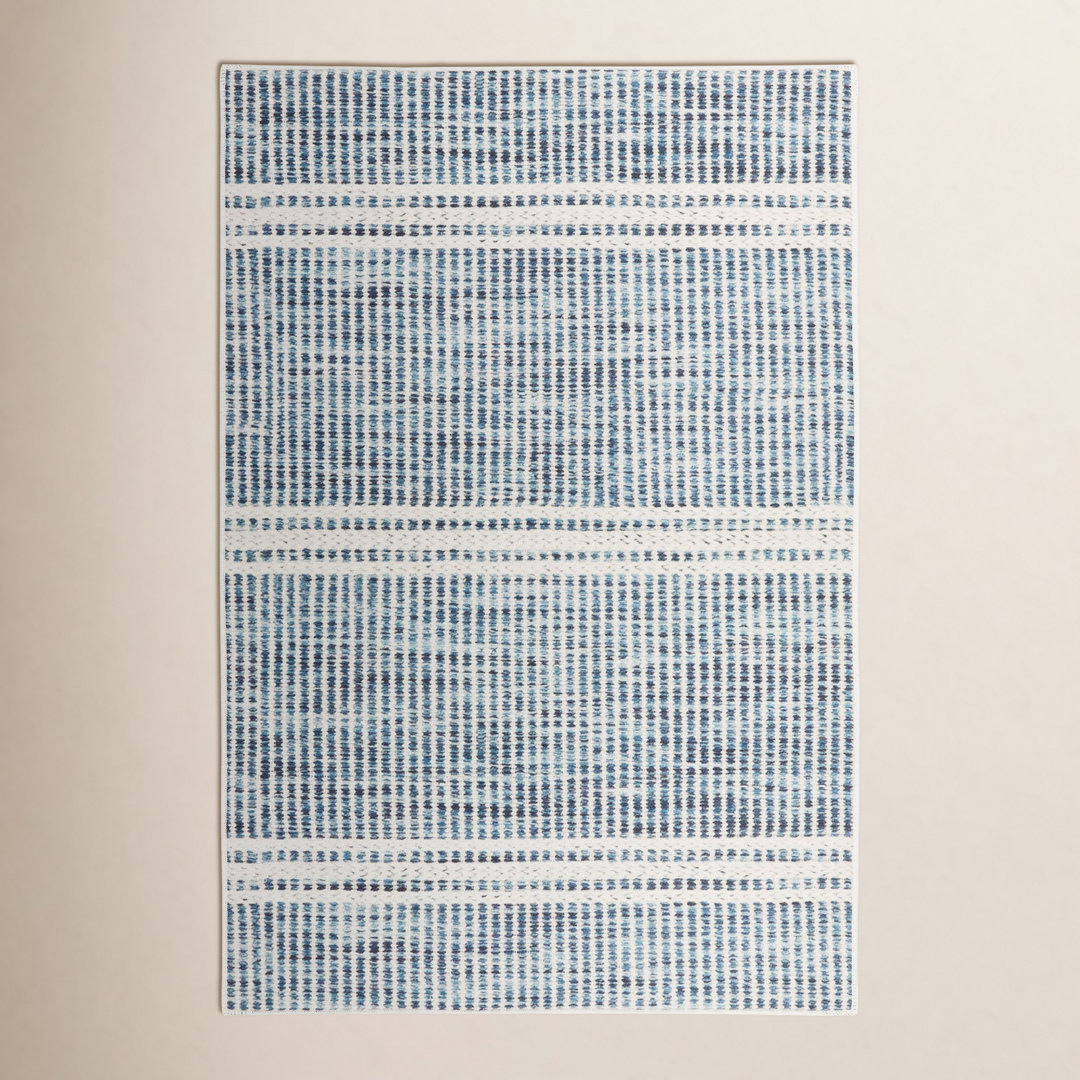 Malta Blue Machine Washable Rug Dash and Albert Rugs Rug 