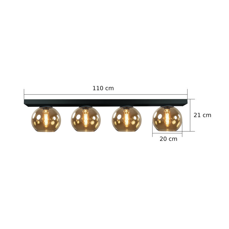 Carmeletta Glass Flush Mount