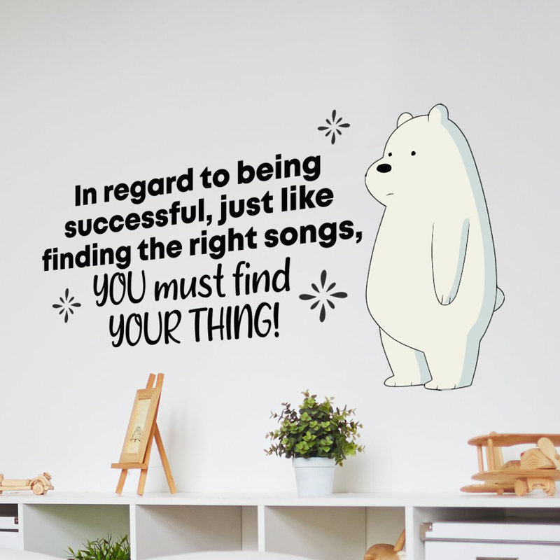 Text & Numbers Wall Decal, 8" H x 10" W x 0.05" D