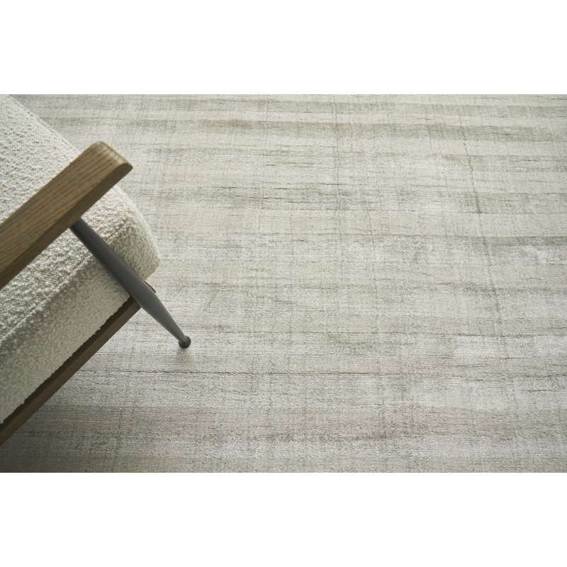 Robin Striped Area Rug in Taupe, Rectangle 6' x 9'